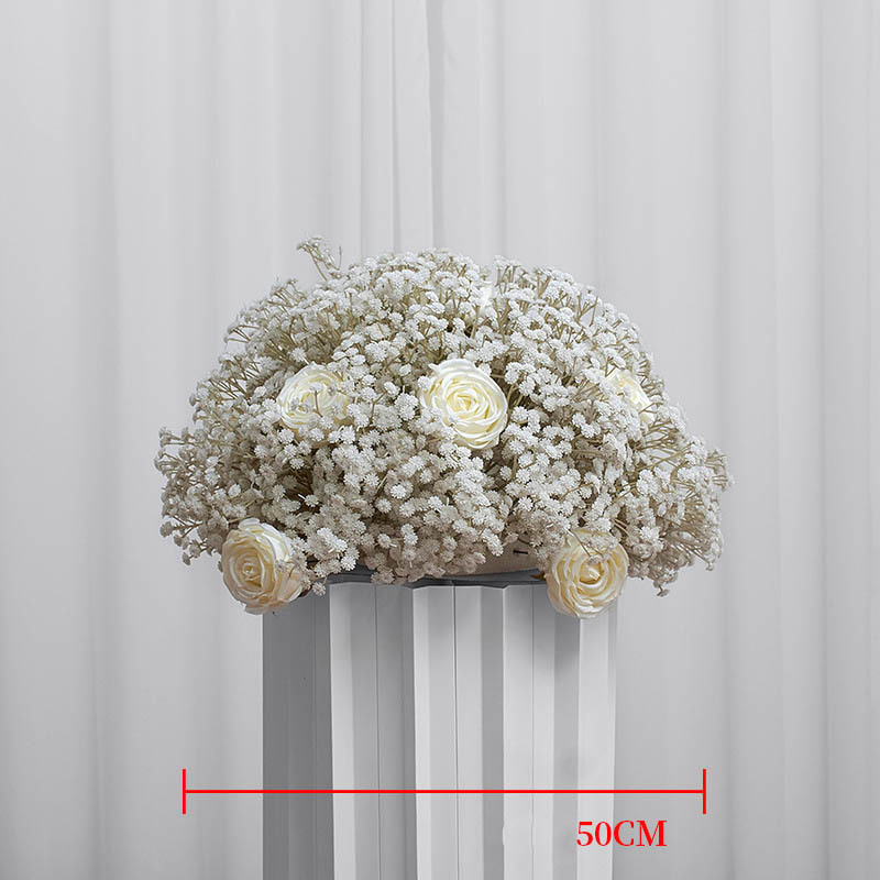 Wholesale Wedding Table Decoration Artificial Ball Flower For Sale Table Centerpiece Flower Ball Gypsophila Ball