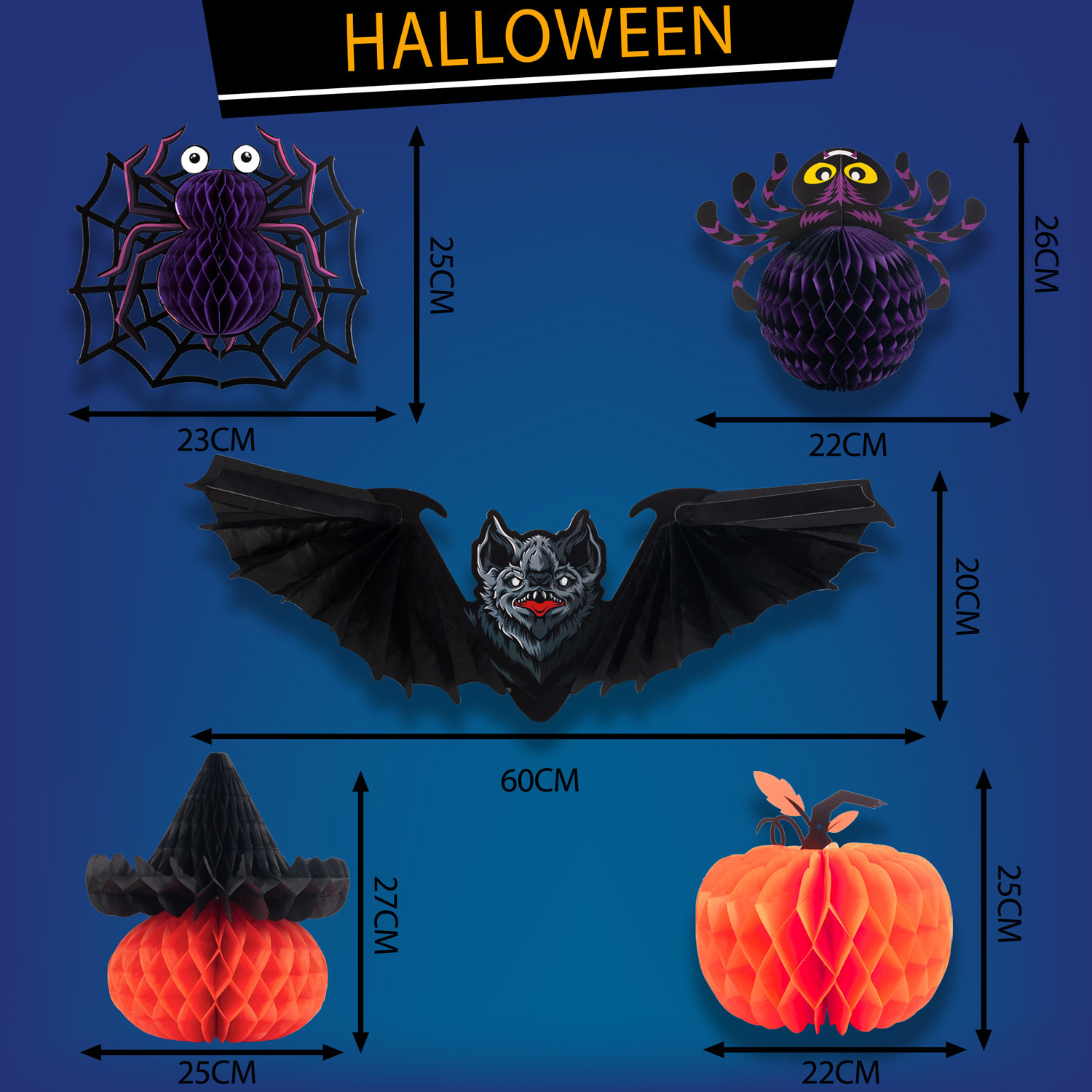 Halloween Decorations Pumpkin Origami Lanterns Halloween Decorations Outdoor Paper Lanterns For Hanging