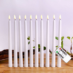 Luxury Electric Flameless Rod Wax Electronic Candle Home Wedding Decoration Battery Operating Led Candle Light