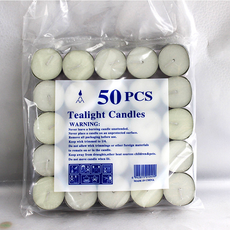 Wholesale 50pcs Aromatherapy Confession Proposal Craft Candle Round Paraffin Wax Mini Tealight Candles