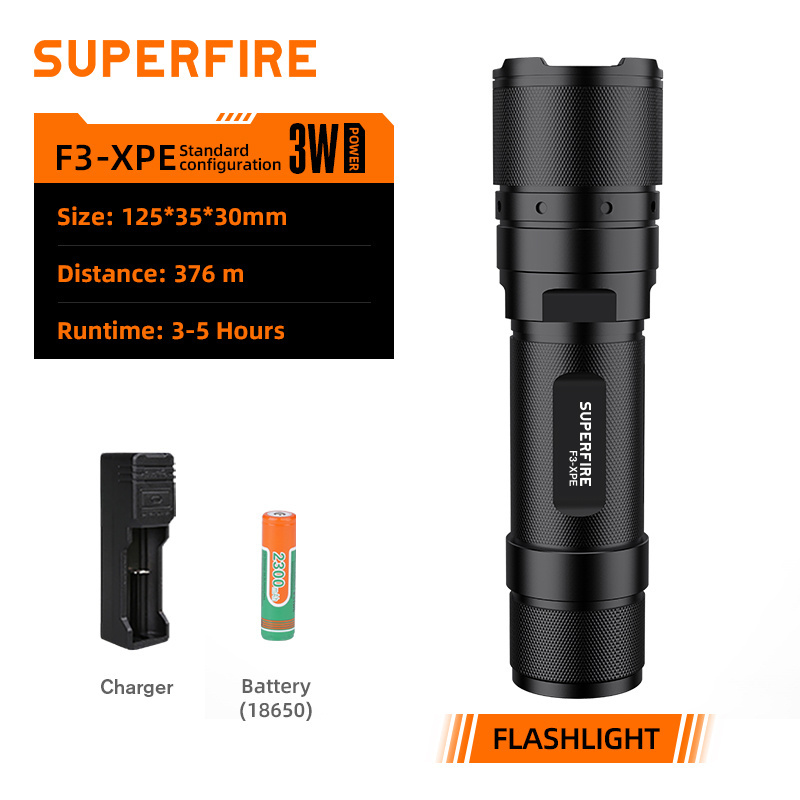 led torch high power rechargeable flashlight torch 18650 super bright zoom torch tactical led flashlight