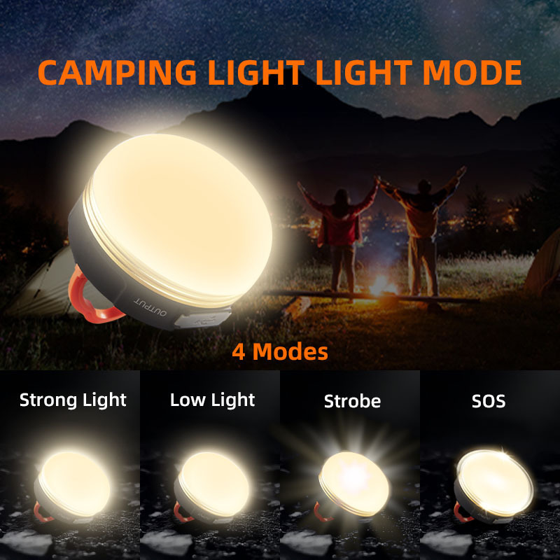 Rechargeable Portable LED Camping Lantern light  with Power Bank Magnetic for Camping /Emergency