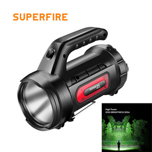 Powerful emergency  Flashlight Outdoor Lighting long Distance Hunting Waterproof Rechargeable LED searchlight Flashlight