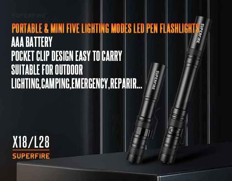 Mini Light LED Pocket Pen Light Compact Flashlights with Clip for Tight Spaces Inspection Nurses & Medical Use