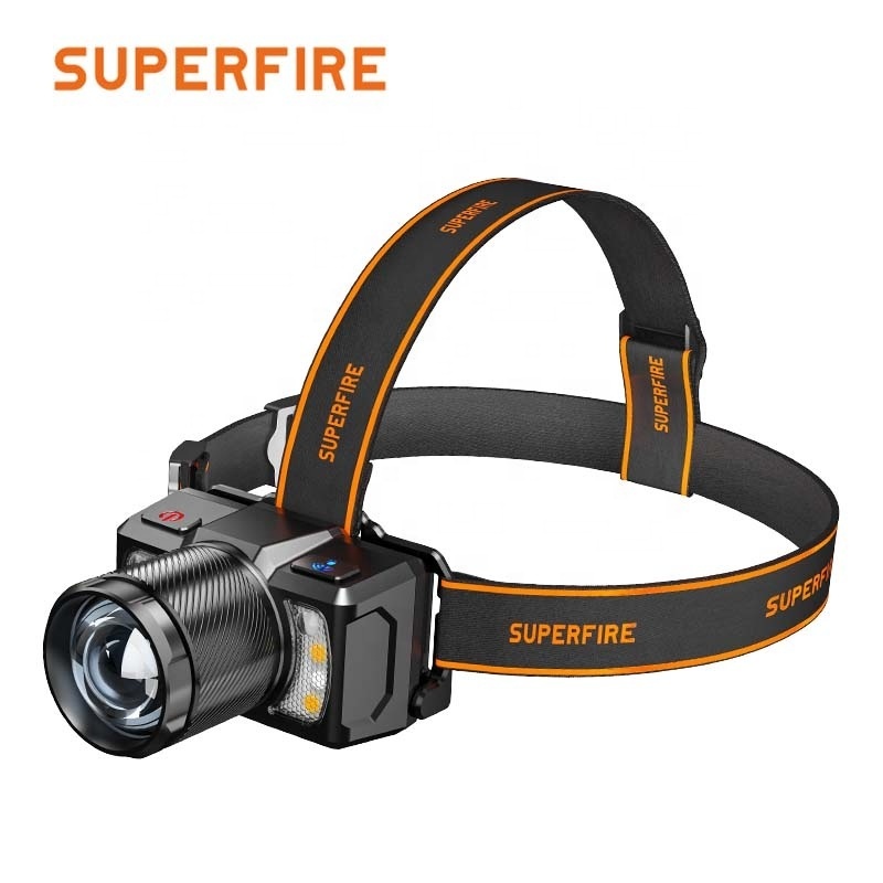 High Brightness 700lm Usb Rechargeable Camping Waterproof Led Head Lamp Fishing Hunting Zoomable Sensor Headlamp