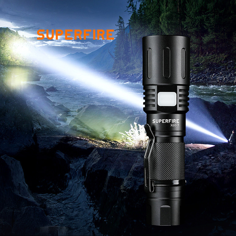 Powerful Rechargeable LED  Flashlights Torch EDC Flashlight Waterproof Hunting  tactical 18650 battery  Flashlight