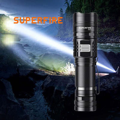 Flashlight Hand LED flash torch light Outdoor 2000 Lumen  Waterproof LED USB Flashlight