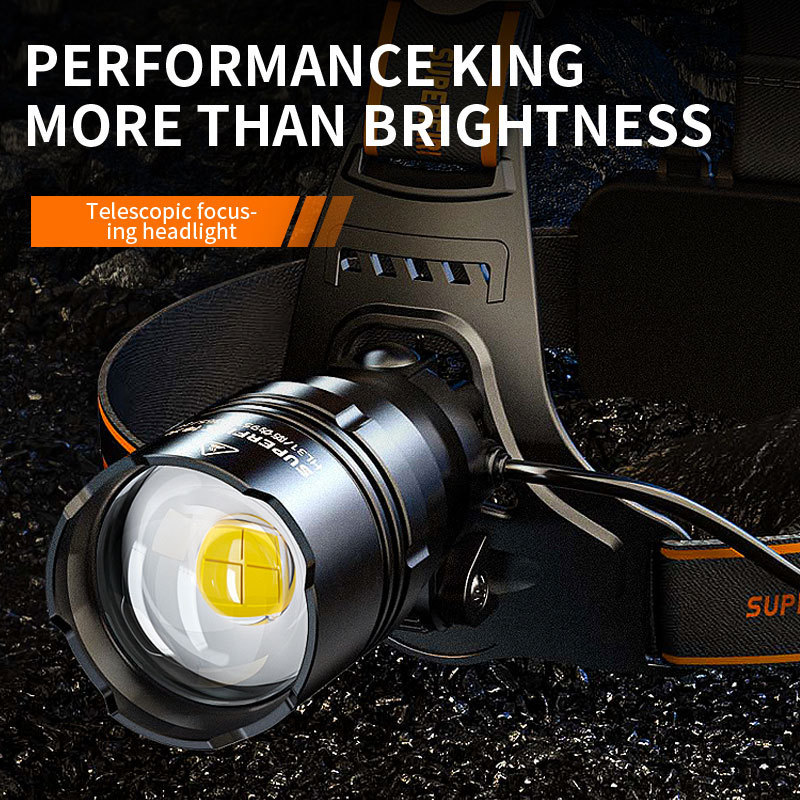 Headlamp Rechargeable 2300Lumen Super Bright Head Lamp Flashlight Waterproof LED Headlight with 5 Modes lights for Camping