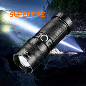 High lumen Powerful Zoomable  flashlight torches  led power flashlight rechargeable 26650 battery flashlight