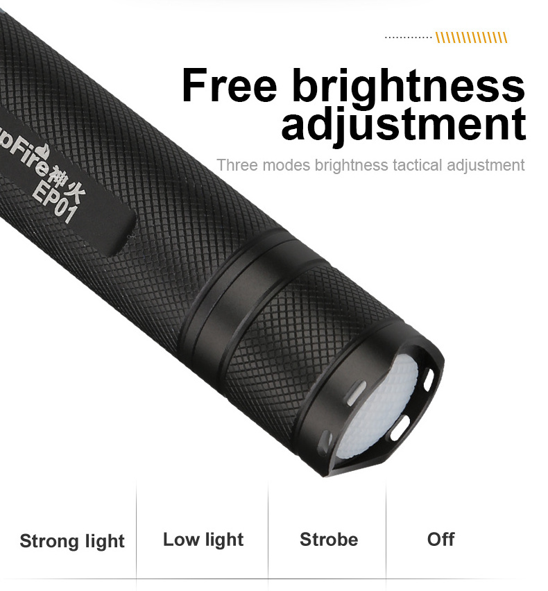 explosion-proof flashlight waterproof IP68 strong light torch mini usb fast charging portable led flashlight industrial