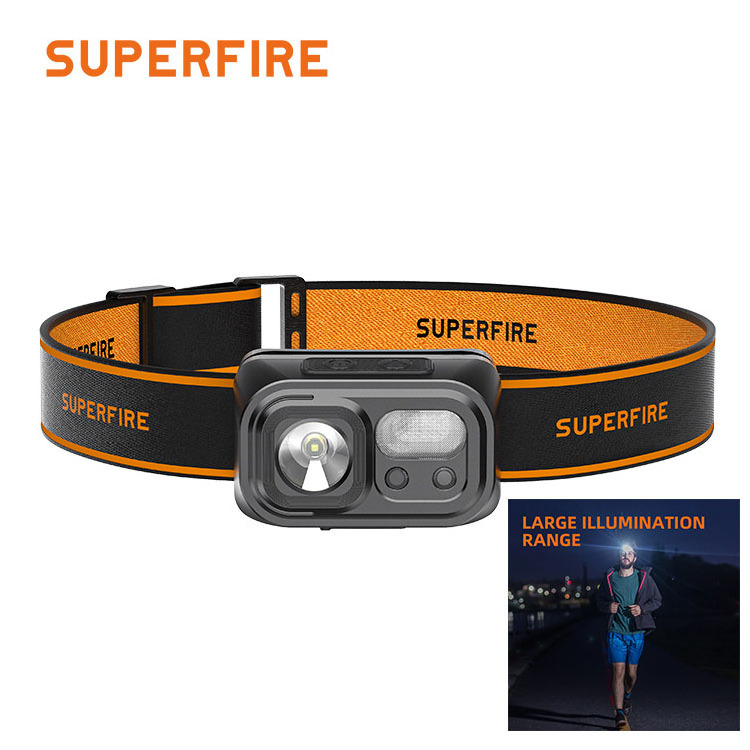 portable  hot selling running waterproof usb rechargeable head lamp 9modes night fishing cob sensor led headlamp