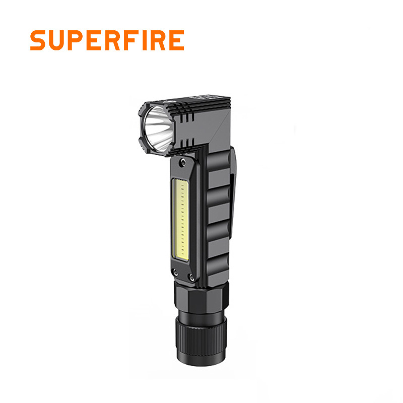 Multifunctional EDC Flashlight COB Side Light Adjustment Angle Magnetic Flashlight for Repair Work