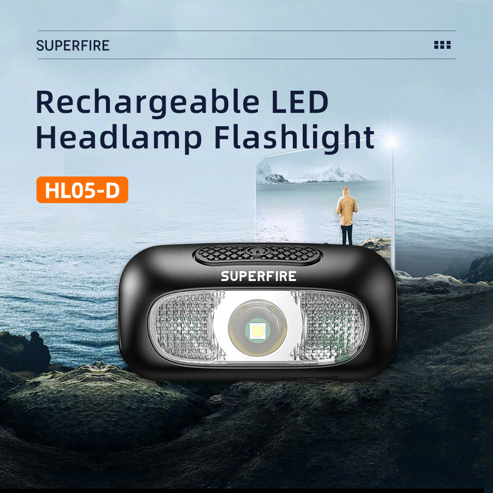 OEM price  led Rechargeable Headlamp USB Fishing Headlamps Waterproof Head Lamp Hunting Headlamp