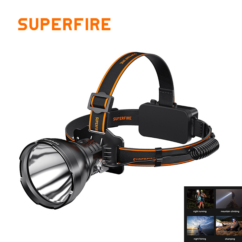 OEM Super bright long range HL60 headlamp long battery life waterproof rechargeable LED headlamp