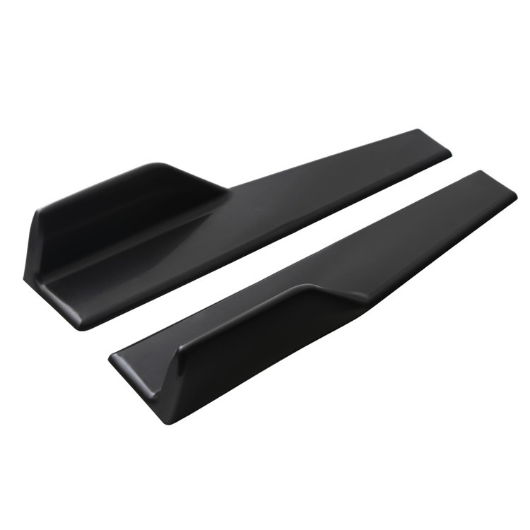 DTouch 45cm Car Side Skirts Protect Rocker Panel Splitter Spoiler Body Kit Gloss Black Universal Fit Most Vehicles