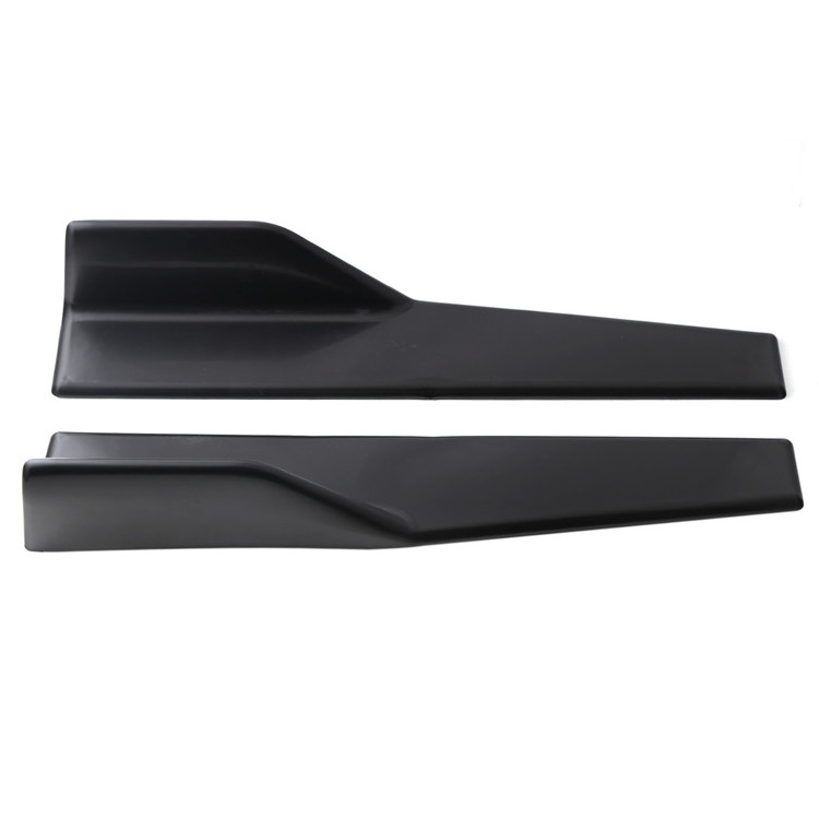 DTouch 45cm Car Side Skirts Protect Rocker Panel Splitter Spoiler Body Kit Gloss Black Universal Fit Most Vehicles