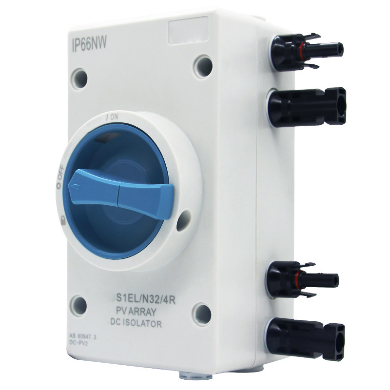 IP66 DC Isolator Switch 4 Pole 32A 1200V 1500V WIth solar connector Isolator Switch For PV System