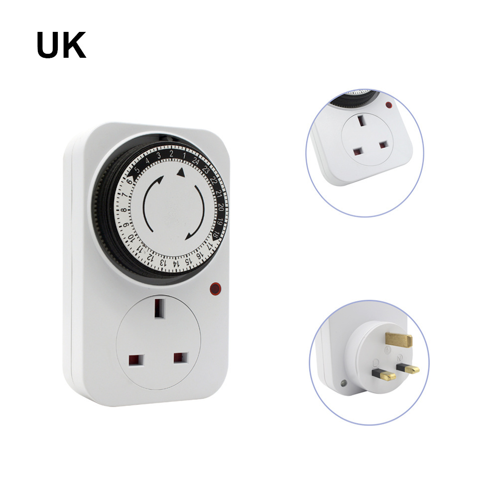 Eu Uk Plug 24h Energy Saving Digital Timer Socket Timing Appointment Automatic Power Off Smart Timers Socket