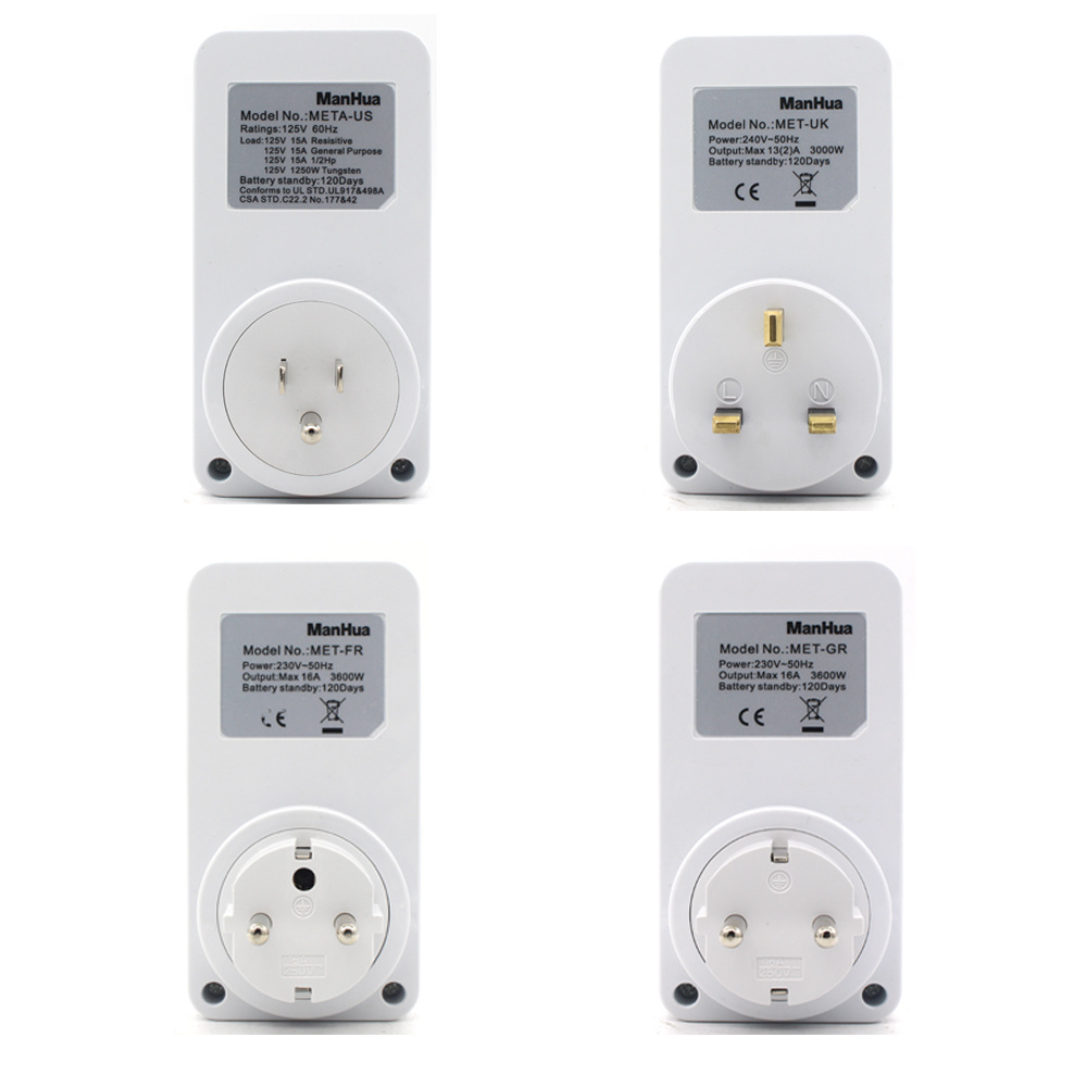 24h Electronic Timer Switch 220v Programmable Digital  Kitchen Timers Eu Uk Uk Us Fr School Bell Timer Plug Socket