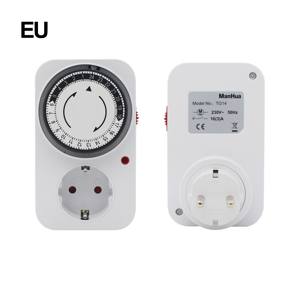 Eu Uk Plug 24h Energy Saving Digital Timer Socket Timing Appointment Automatic Power Off Smart Timers Socket