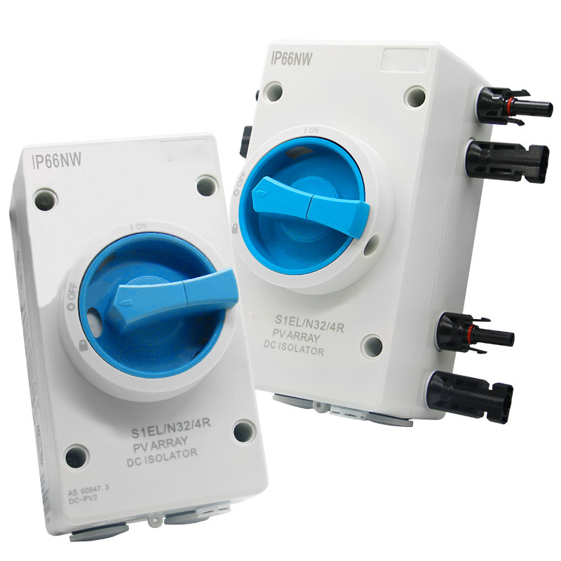 IP66 DC Isolator Switch 4 Pole 32A 1200V 1500V WIth solar connector Isolator Switch For PV System