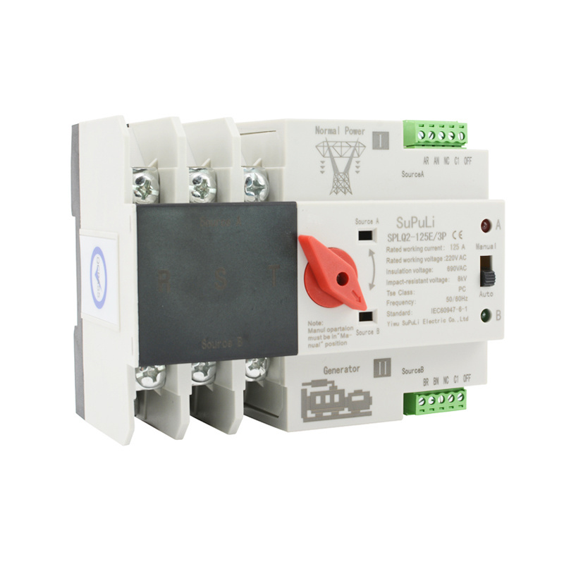 125a 3 Phase Dual Power Transfer Switch Ac Automatic Transfer Switch Automatic Transfer Switching(Ats)