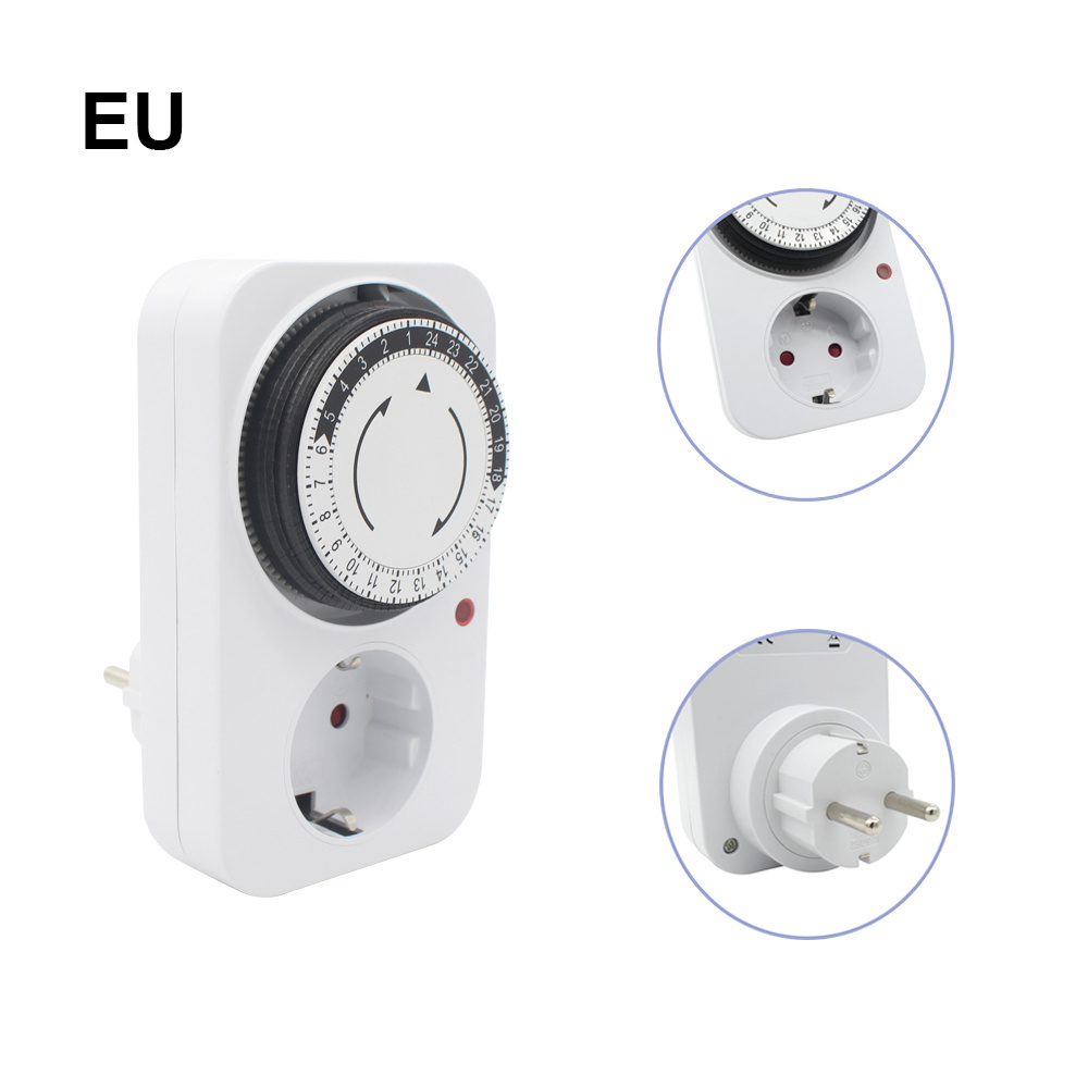 Eu Uk Plug 24h Energy Saving Digital Timer Socket Timing Appointment Automatic Power Off Smart Timers Socket