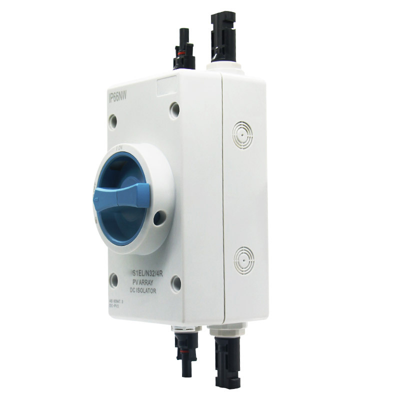 IP66 DC Isolator Switch 4 Pole 32A 1200V 1500V WIth solar connector Isolator Switch For PV System