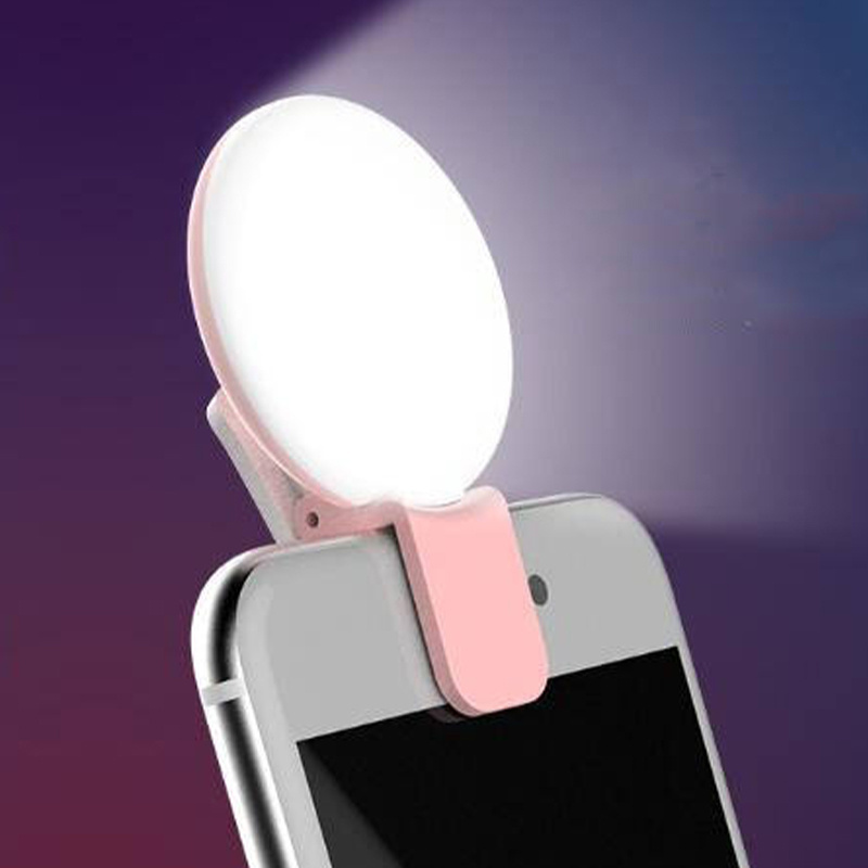 Rechargeable Live Filling Lamp Mini Portable Selfie Ring Light pour tel selfie Portable Mini Led Desk Ring Light For Phone