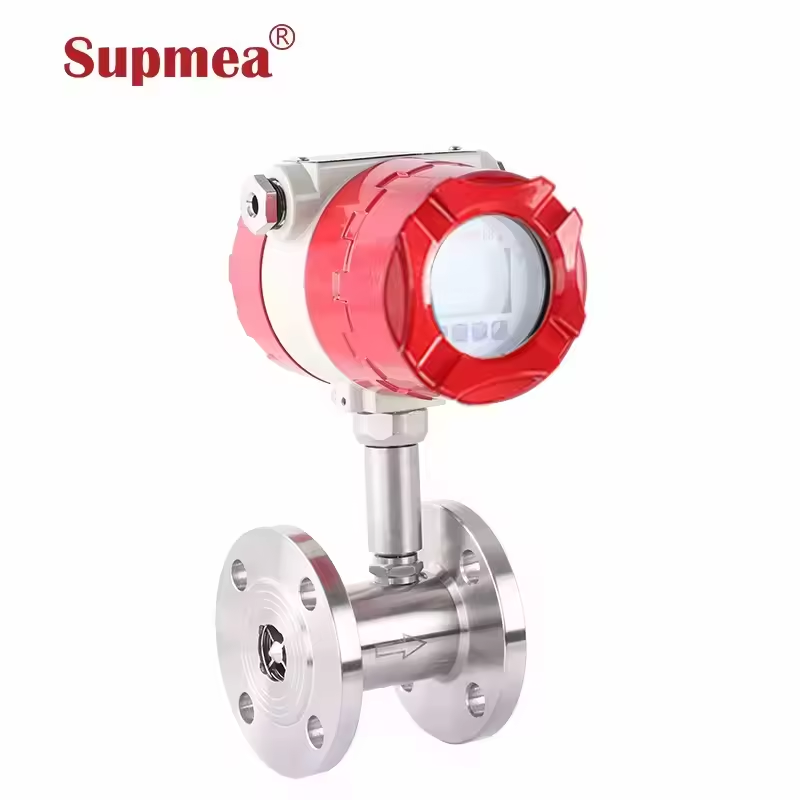 High precision cold water low flow turbine gas flow meter for water fuel diesel gasoline