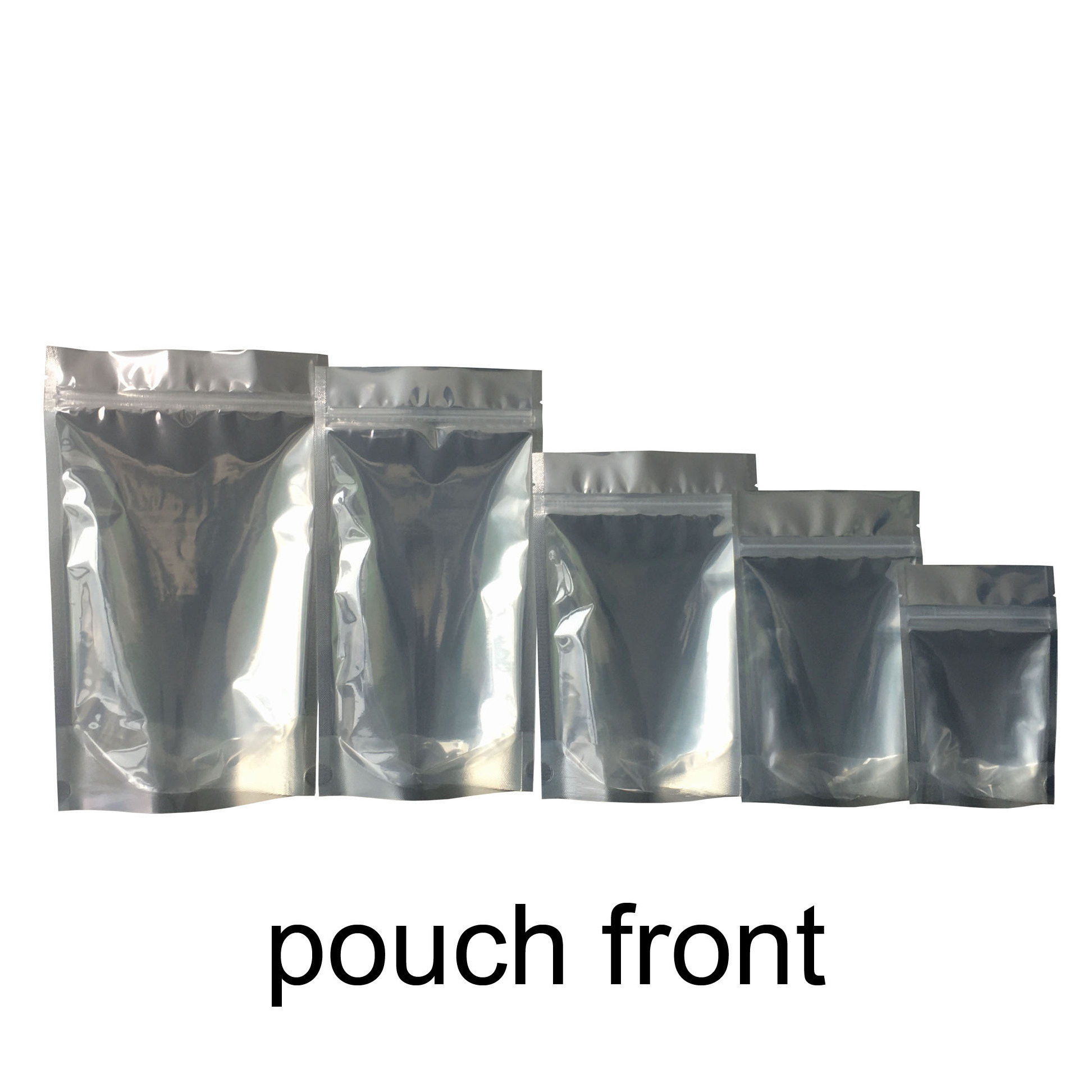 foil stand up zipper pouch food grade flexible packaging bags heat seal laminated mylar bags poly clear front doyen bottom bag