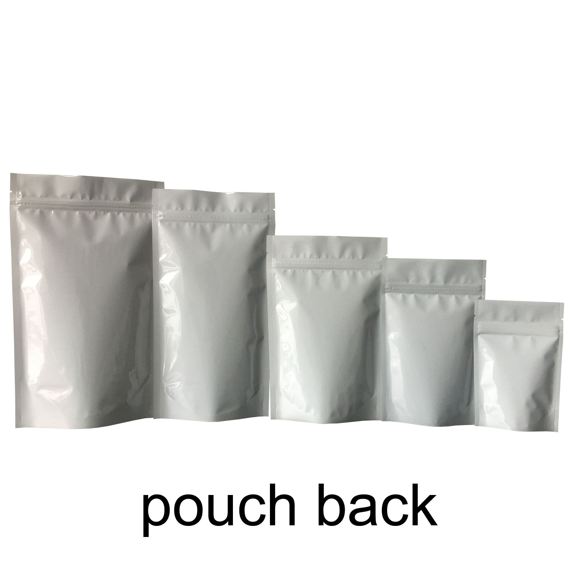 foil stand up zipper pouch food grade flexible packaging bags heat seal laminated mylar bags poly clear front doyen bottom bag