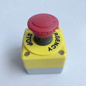 22mm 1NC Emergency Stop Push Button Switch XB5-AS542 With Waterproof IP65 Control Box Station XAL-K174