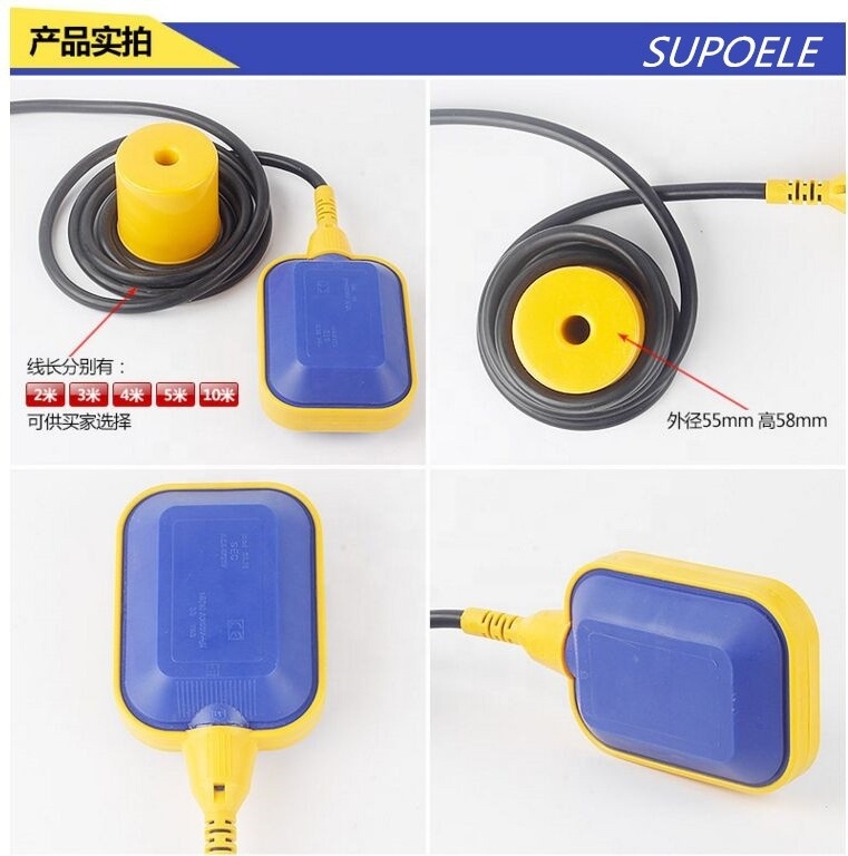 Hot Sale M15 3 Float Swith Fluid Water Level Controller Switch With 0.5mm2 Cable 2Meters