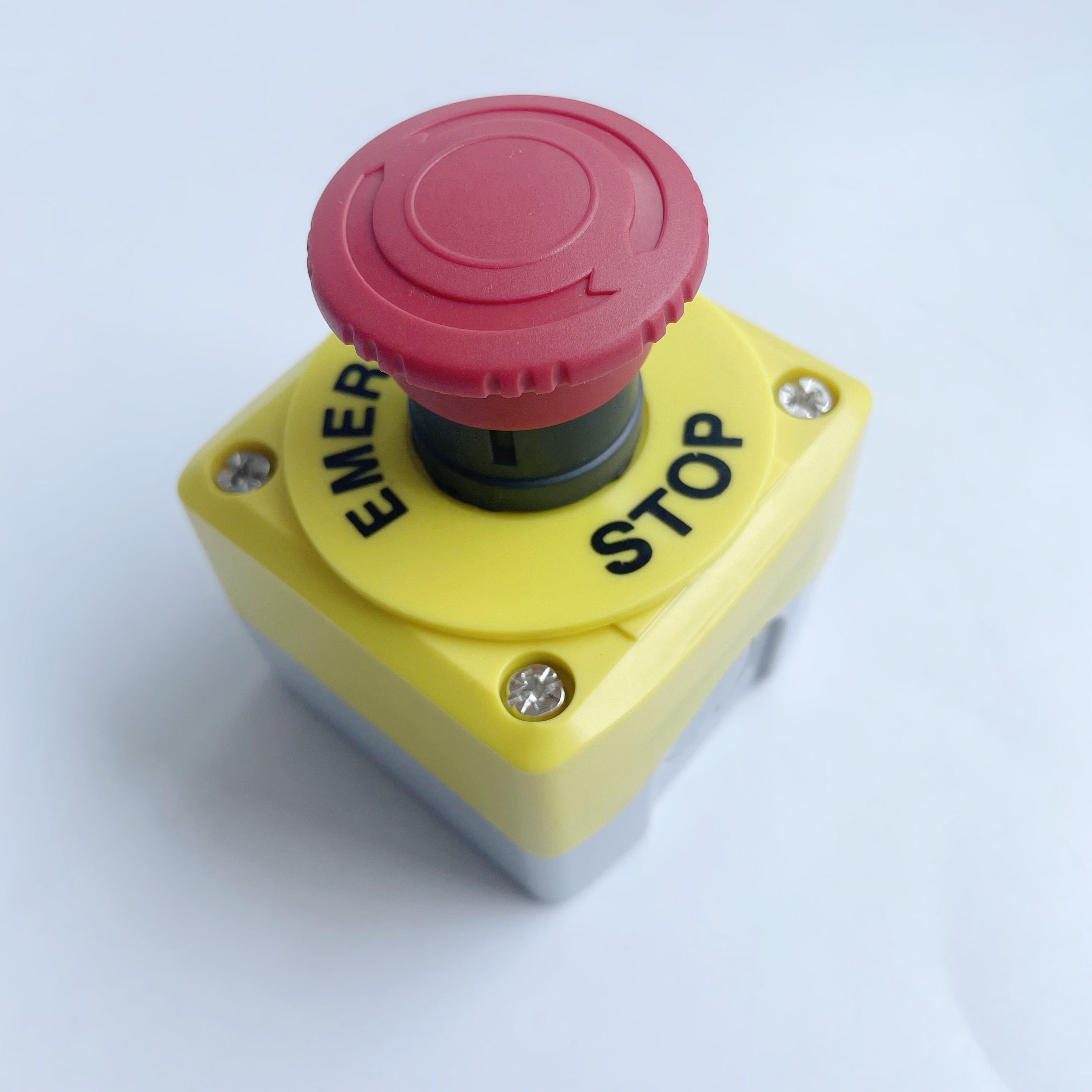 22mm 1NC Emergency Stop Push Button Switch XB5-AS542 With Waterproof IP65 Control Box Station XAL-K174