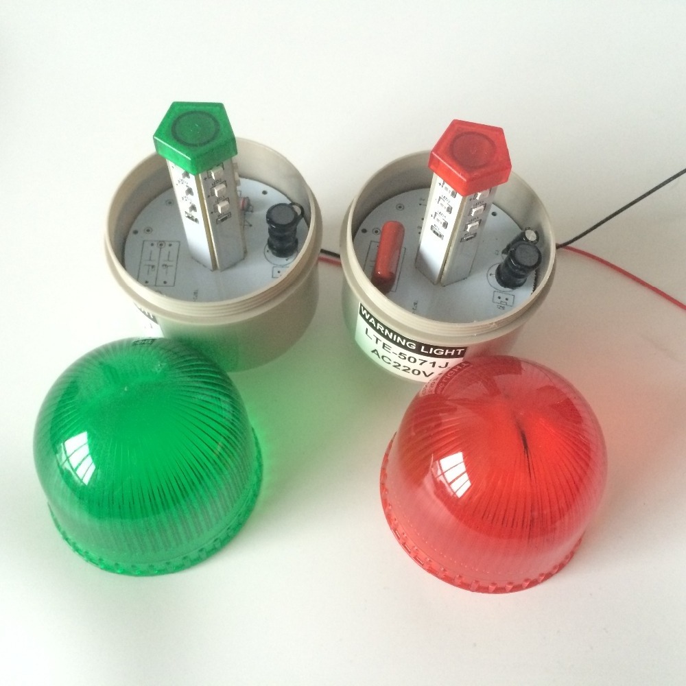 LTE series 220V 110V 24V 12V with Buzzer Green Red Amber LED Flashing & Strobe Mini Warning Light