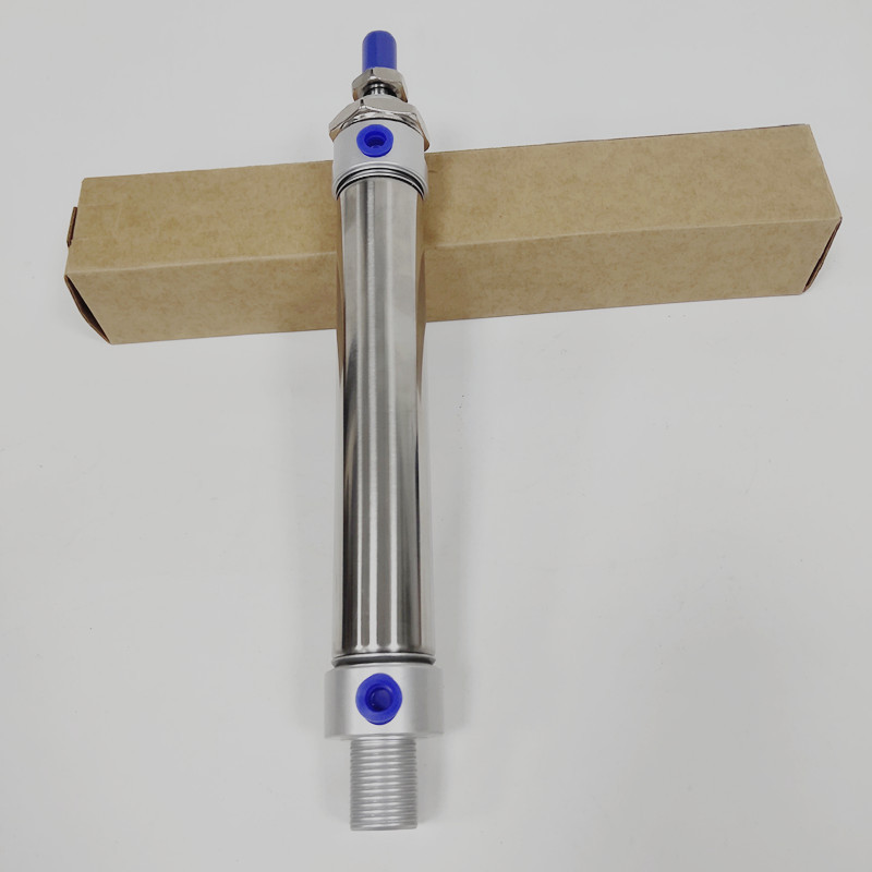 Pneumatic Stainless Air Cylinder 25MM Bore 100MM Stroke MA25X100-S-CA Double Action Mini Round Cylinders