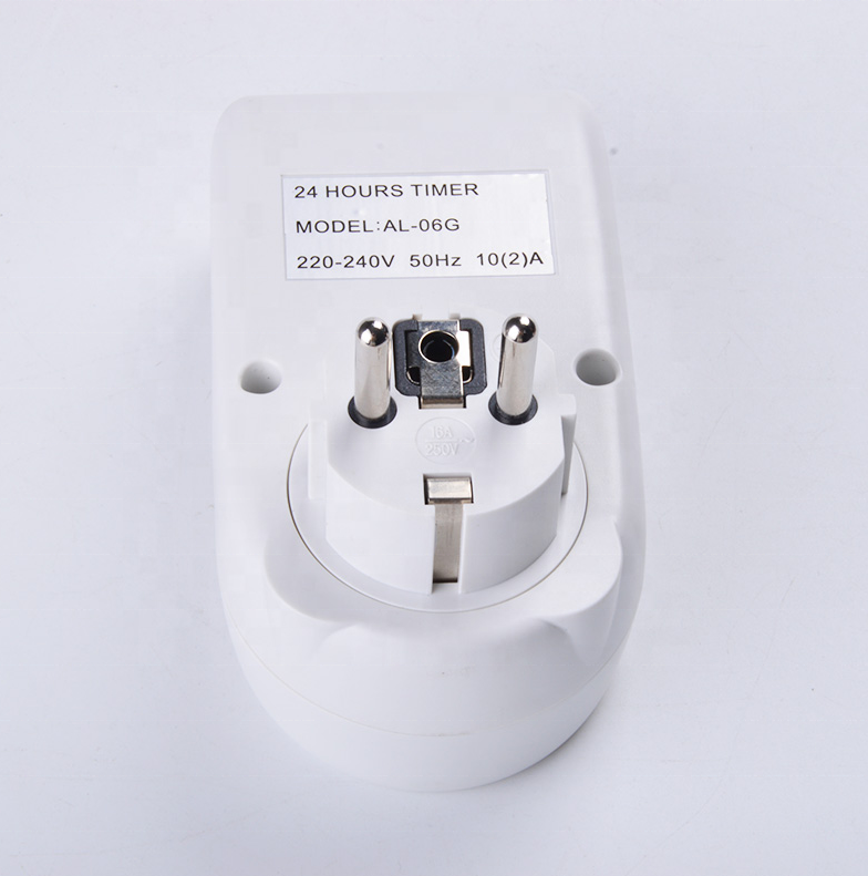 CE RoHS EU Plug In Type 220V-240V 50Hz 24 Hours Daily Weekly Programmable Digital Timer Switch AL-06G