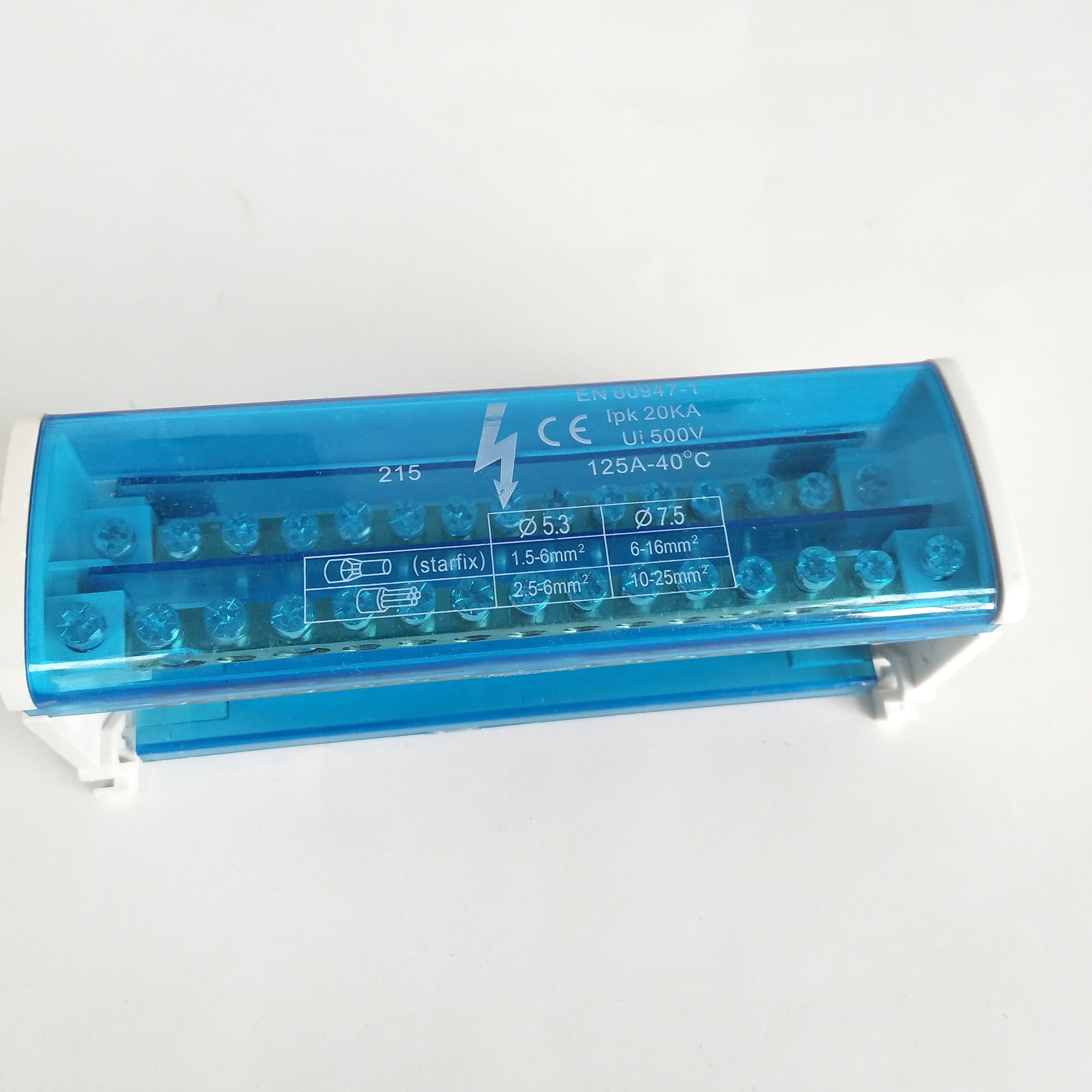 Din Rail Terminal Blocks Modular Screw Connection Power Distribution Block Box Universal Electric Wire Busbar Junction Box