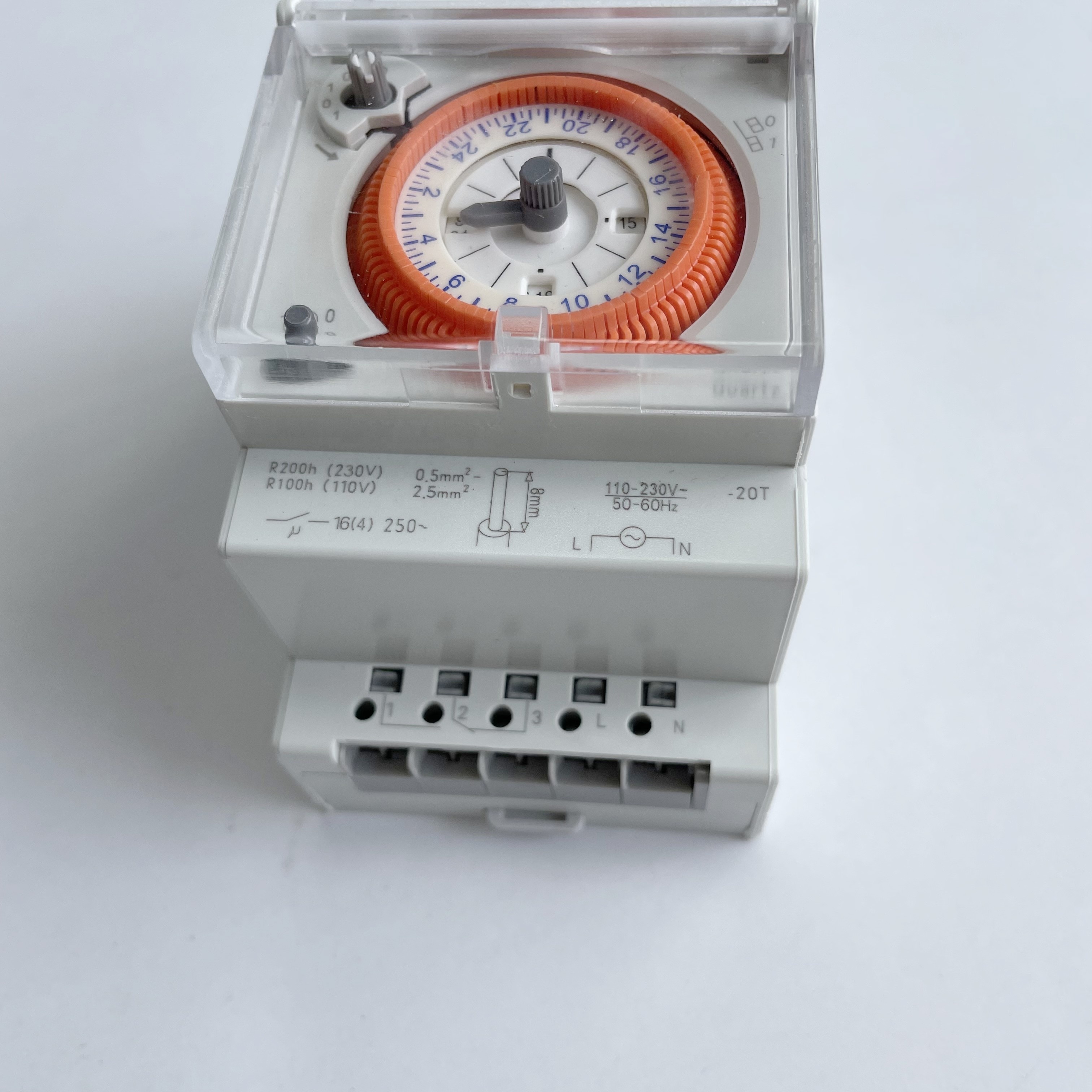 Mini setting 15 minutes Din Rail 24 Hour Daily Programmable Analog Mechanical Timer Time Switch SUL181d AC 110V 230V