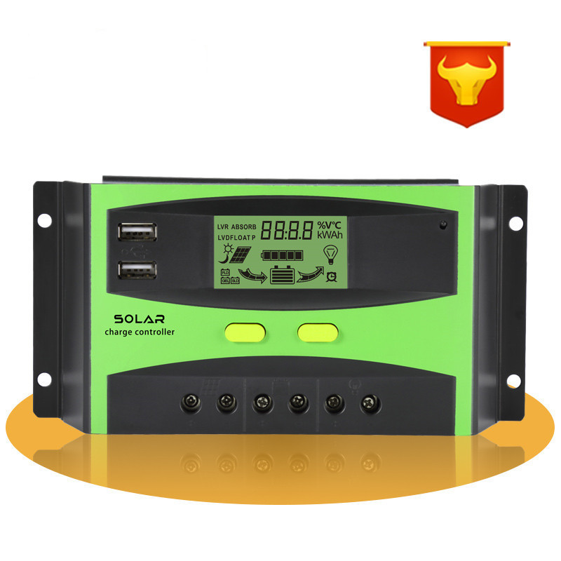 Hot Sale  Auto Recognition With Dual USB 5V Output PWM Solar Charge Controller 20A 12V 24V