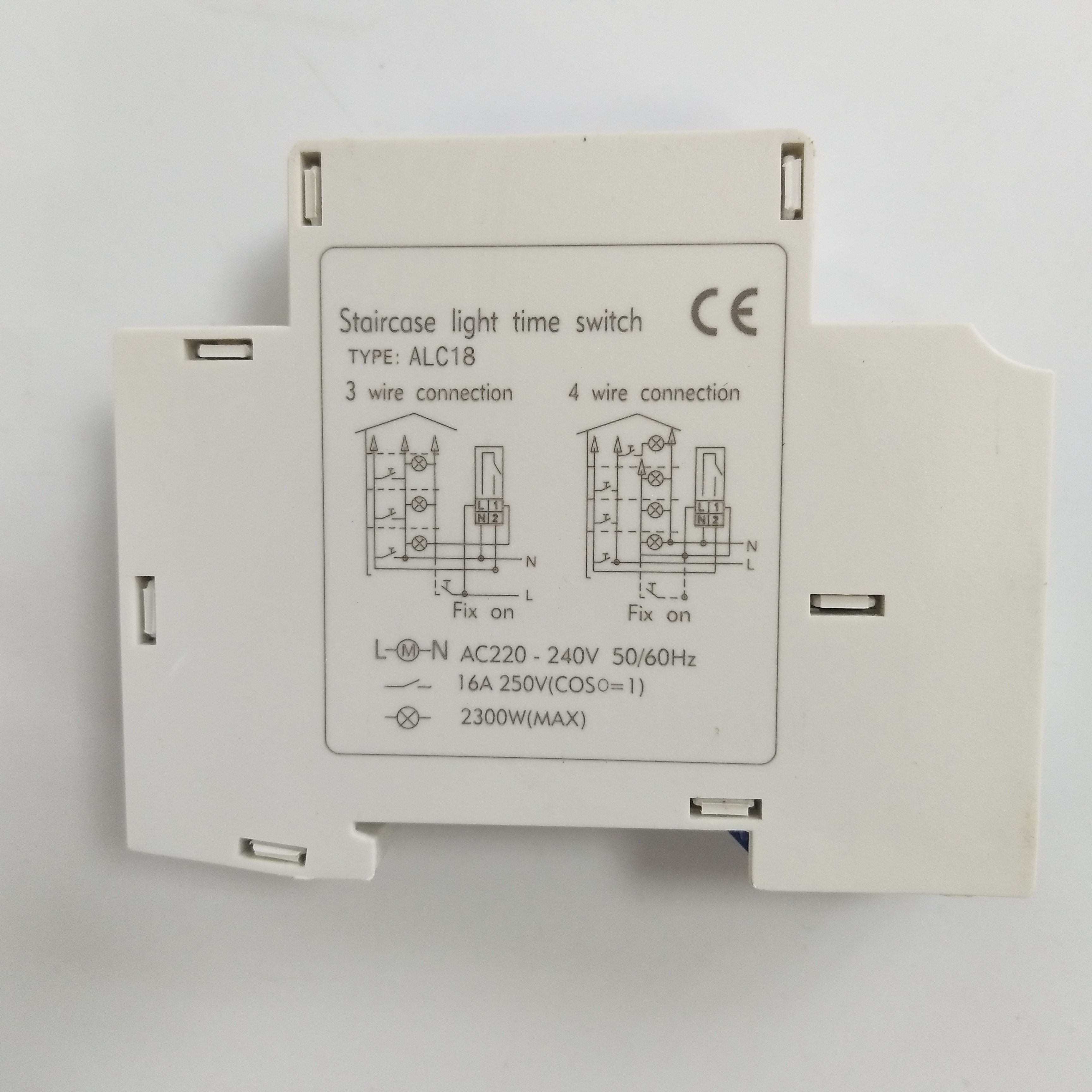 ALC18 220-240VAC 50-60 Hz 20 Minutes 0.5 Minimum Setting Unit DIN Rail Lighting Delay Staircase Timer Time Switch