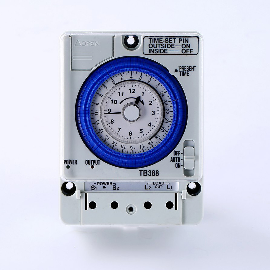 100V -240V 15A 24 Hours Mechanical Time Switch Theben Timer TB-388 with changeable Battery CE RoHS