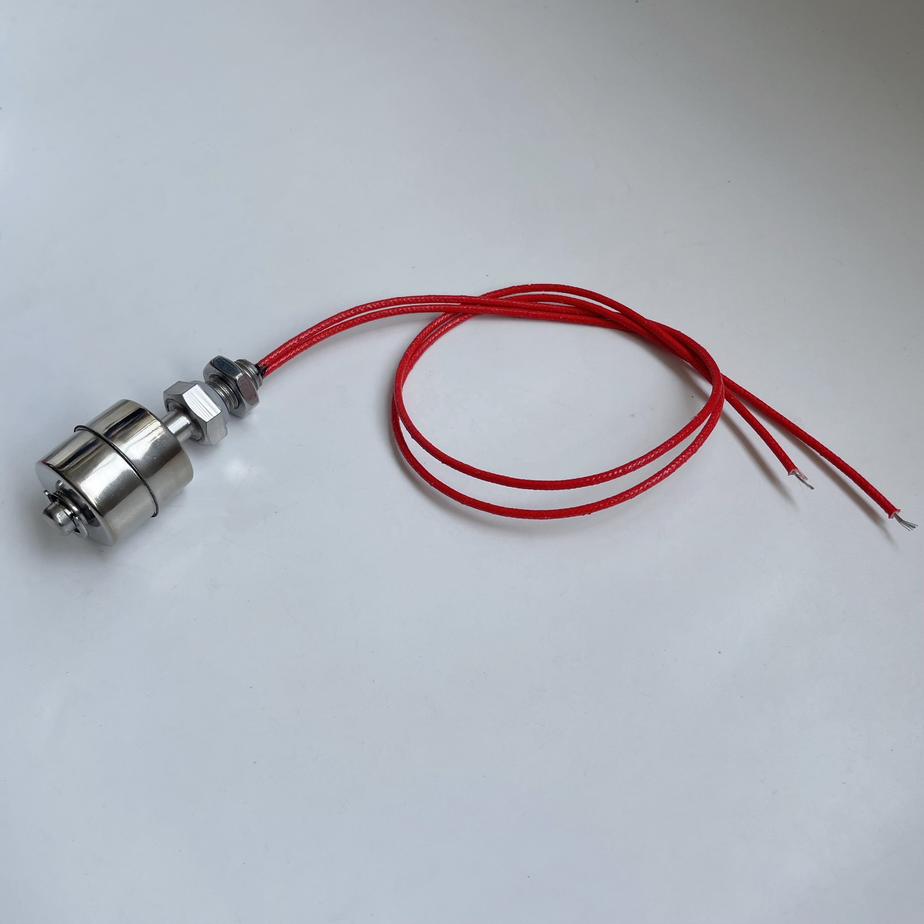 Stainless steel 304 Vertical Float Switch 45mm water tank Liquid Floating Level Sensor Controller with Red Cable wire 400mm