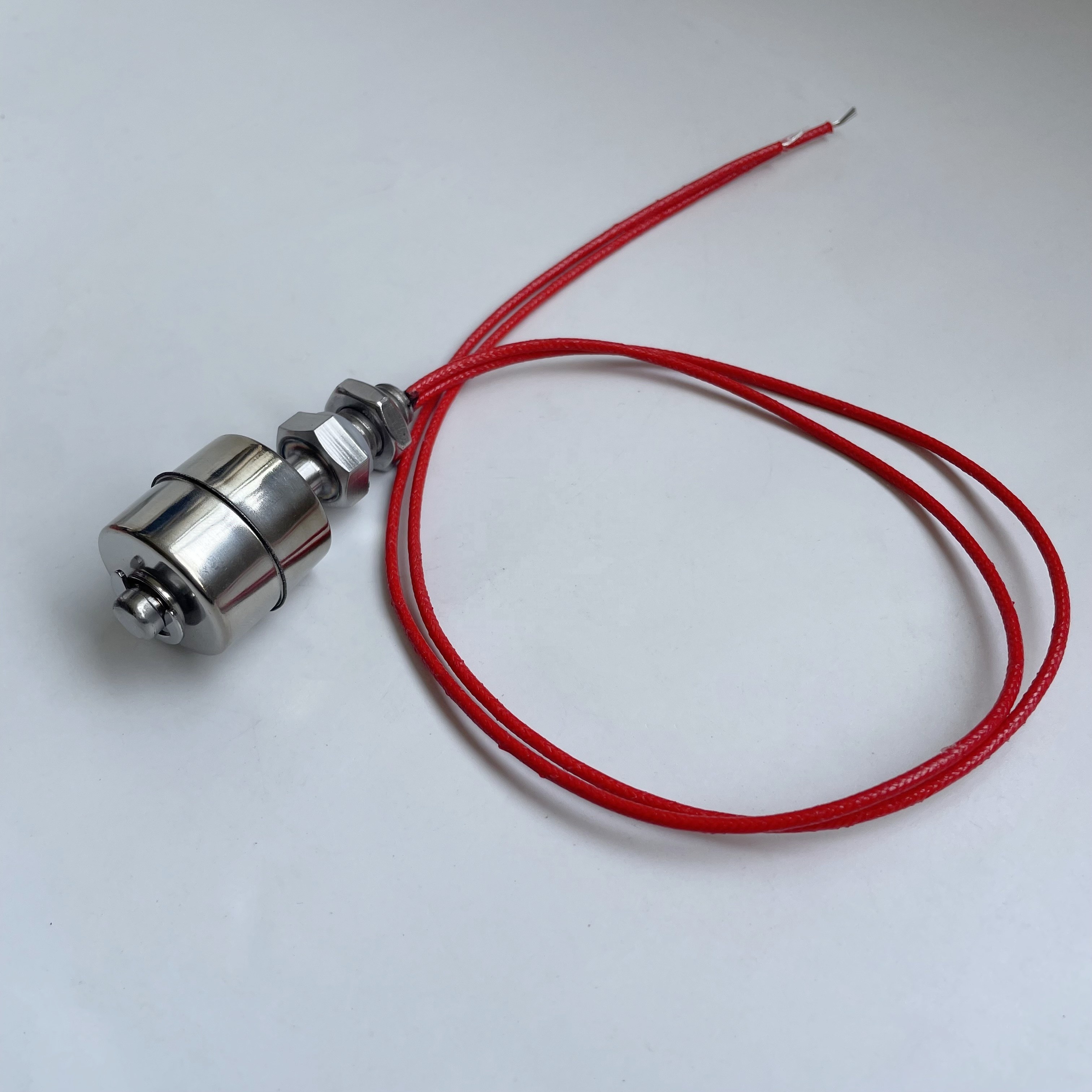 Stainless steel 304 Vertical Float Switch 45mm water tank Liquid Floating Level Sensor Controller with Red Cable wire 400mm