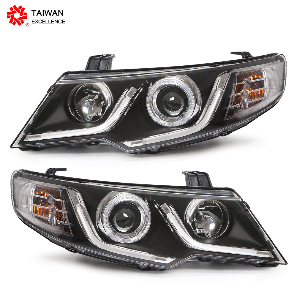 Eagle Eye Headlights for KIA FORTE Cerato 2009-2013 Headlights Head Lamp With LED Daytime Running Lights 2 PCS Car Accessory