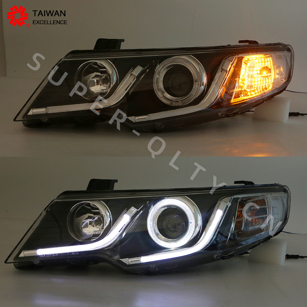 Eagle Eye Headlights for KIA FORTE Cerato 2009-2013 Headlights Head Lamp With LED Daytime Running Lights 2 PCS Car Accessory