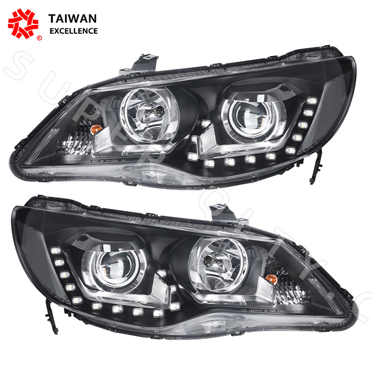 Eagle Eyes wholesales civic headlights for Honda Civic FD1 FD2 2012-2015 ciimo 2006-2011 modified headlamp  led front  headlight