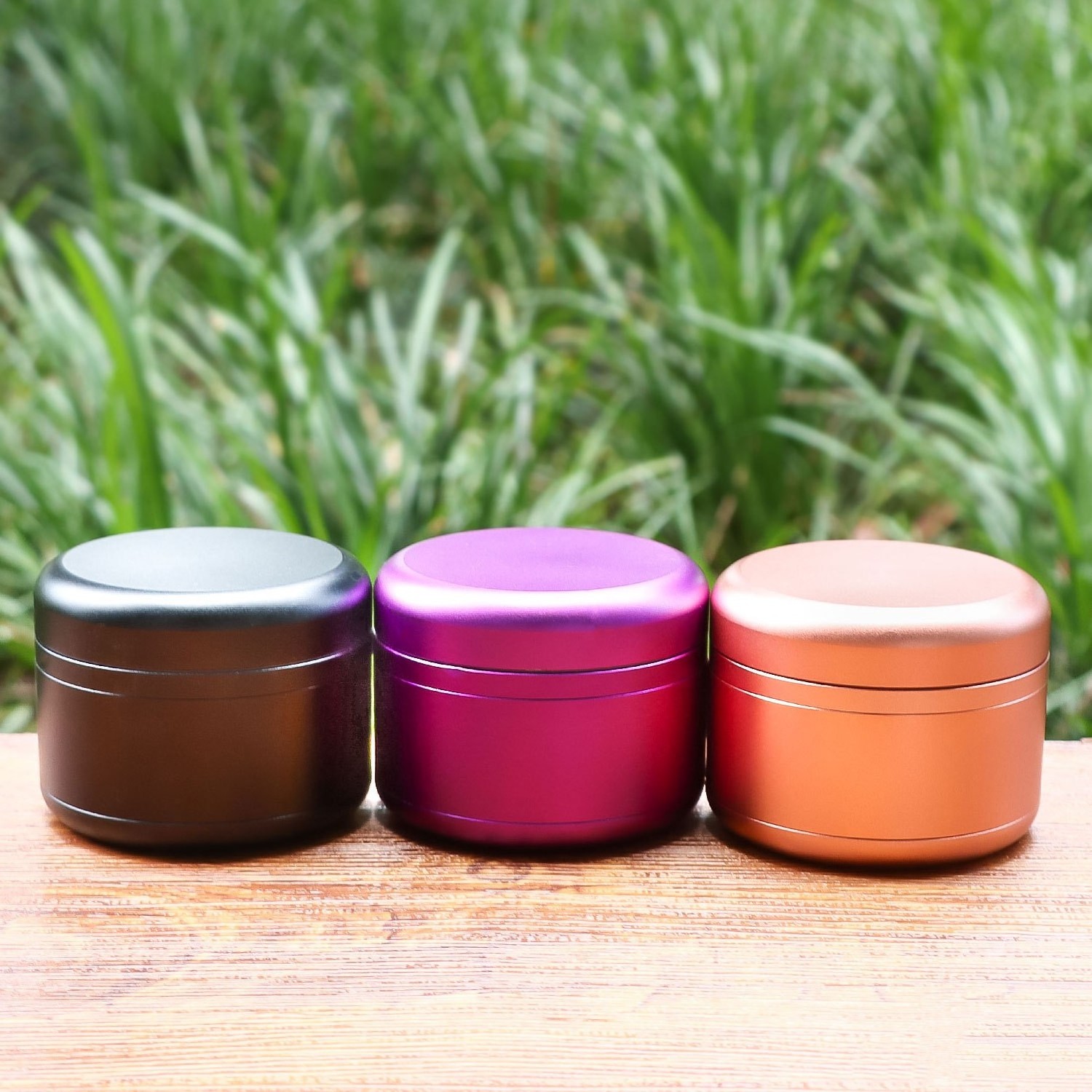 Wholesale aluminum alloy  63mm herb grinder  custom logo 4 layers tobacco grinder metal herb crusher herb mill