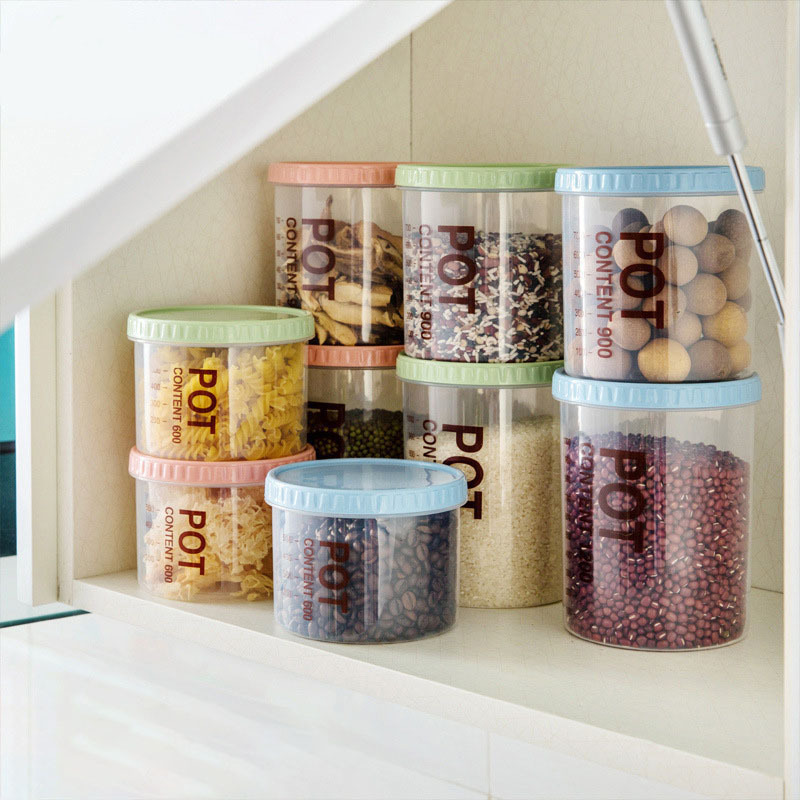 Plastic Grain Storage Tank, Food Sealed Tank, Kitchen Transparent Snack Storage Box